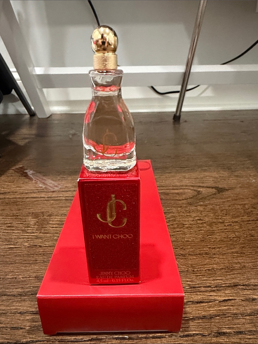 Jimmy Choo I Want Choo Red and Gold Miniature